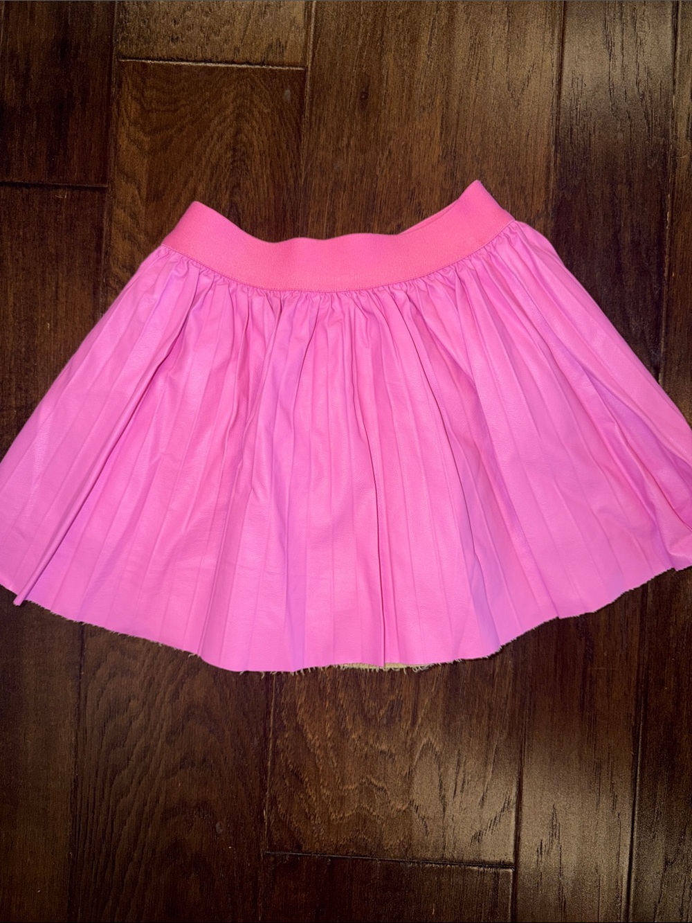 Baby Sara faux leather pink skirt 4